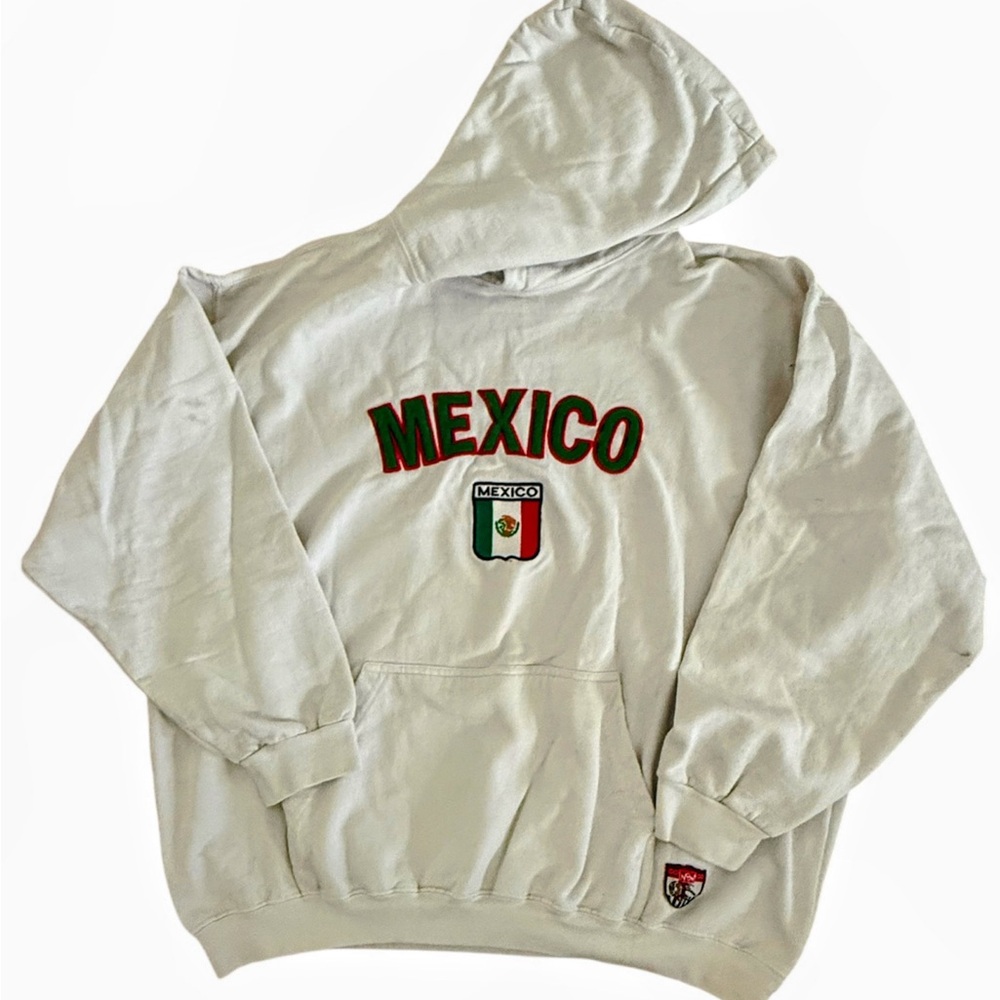 The New Generation Mexico Soccer Hoodie  Sweatshirt Stitch Lettering & Logo 2XL